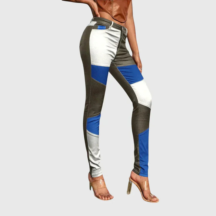 Calliope – Color-Block-Röhrenjeans