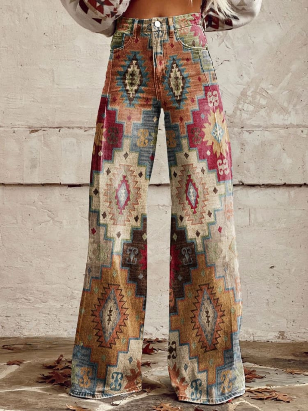 LÉA | RETRO-CHEVRON-HOSE ELEGANT UND MODERN