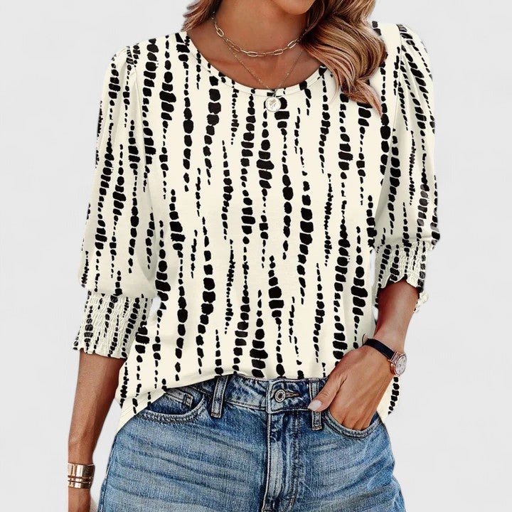 Solara | Elegante Bluse mit Raffungen