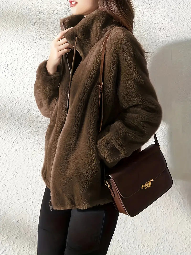 Maliza - Stylowa Futrzana Kurtka Fleece