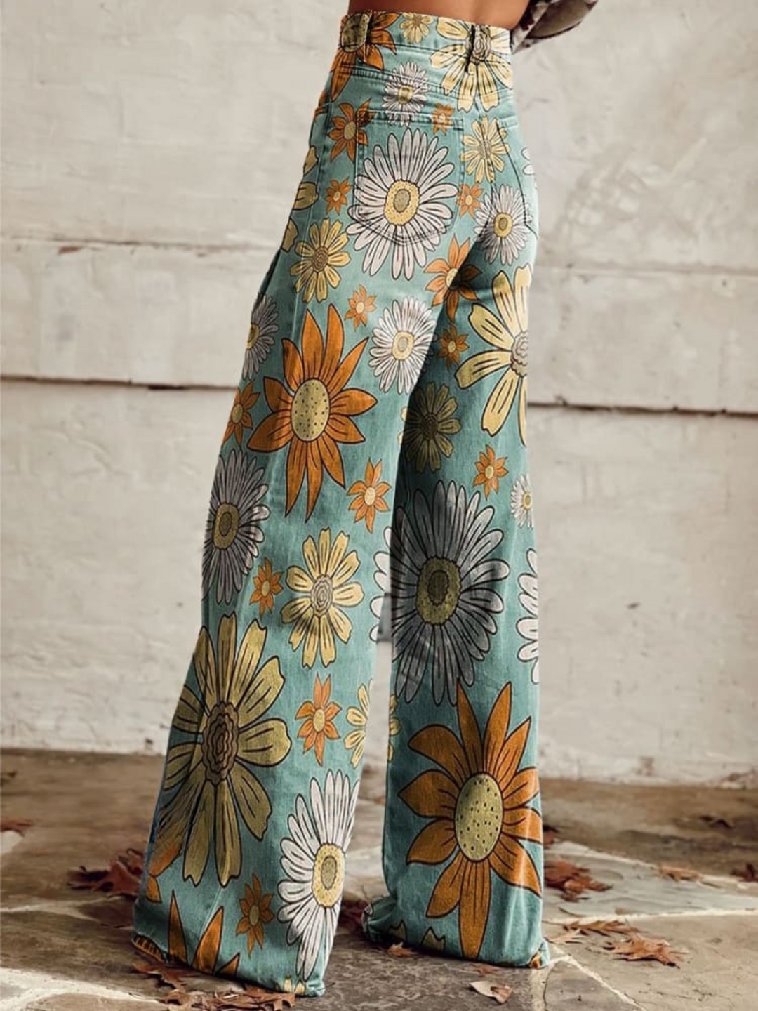 CIRILLA | PALAZZO-HOSE MIT VINTAGE-MUSTER