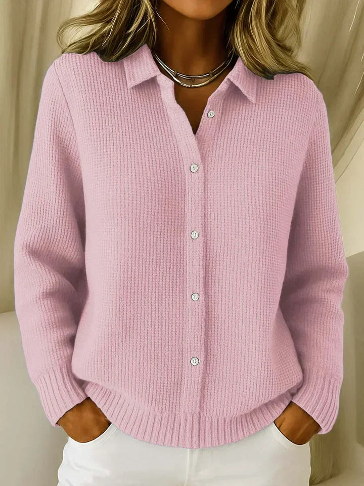 Katrina | Strukturierter Strickcardigan mit Knöpfen