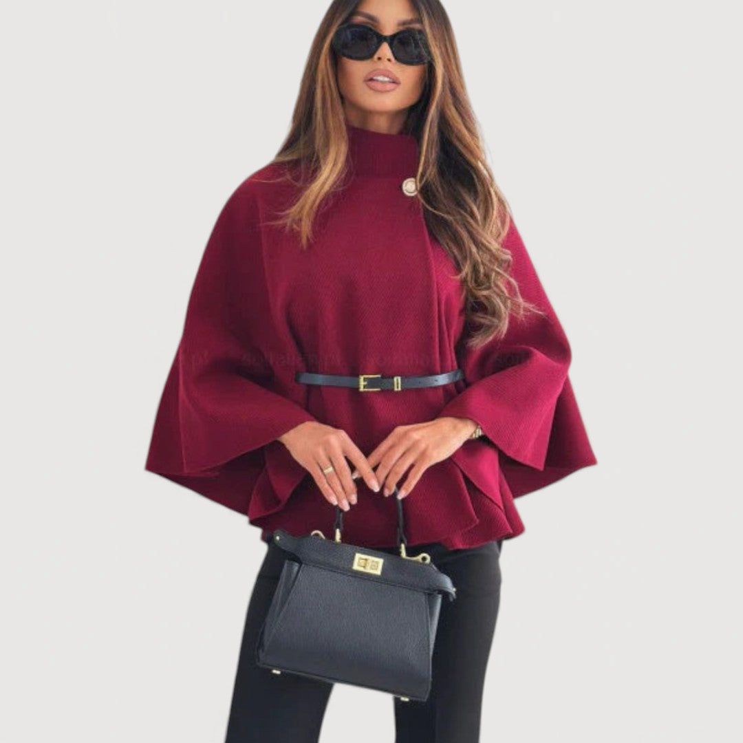 ALIYA – ELEGANCKA KURTKA Z PELERYNĄ