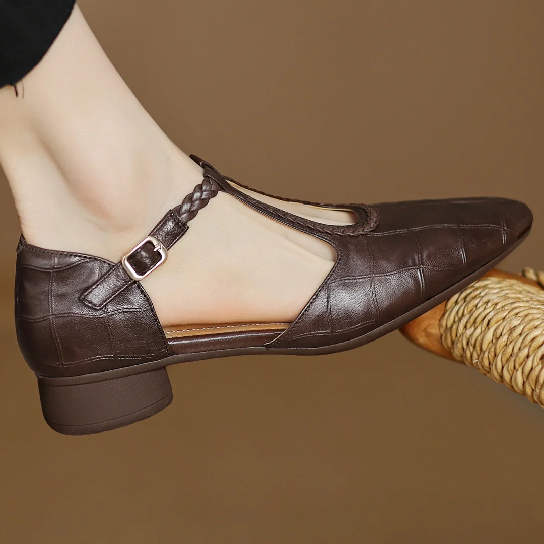 Skórzane Mary Janes