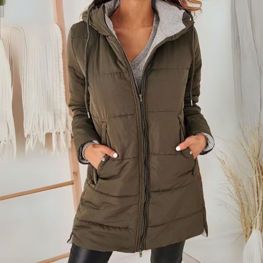 YILA™ - Casual Kurtka Puchowa z Kapturem