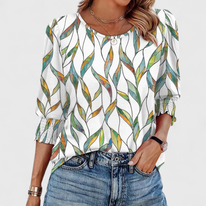 Solara | Elegante Bluse mit Raffungen