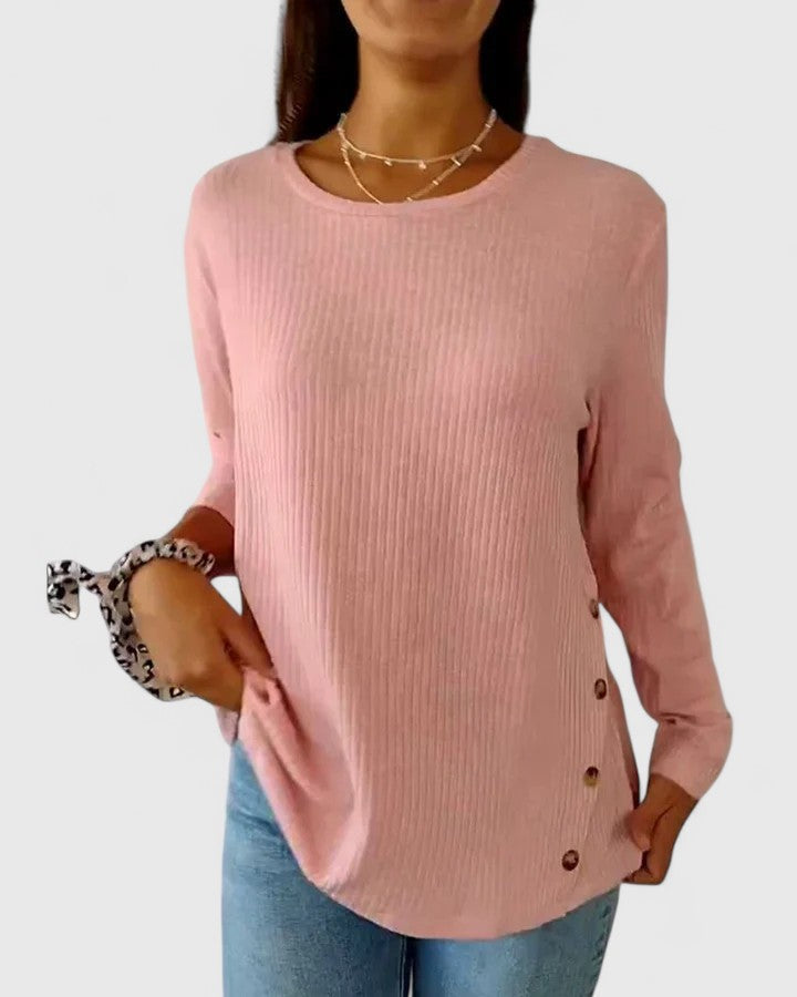 Megan™ | Elegante Crew-Bluse