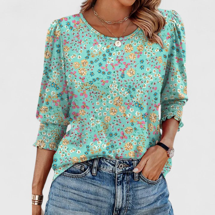 Solara | Elegante Bluse mit Raffungen