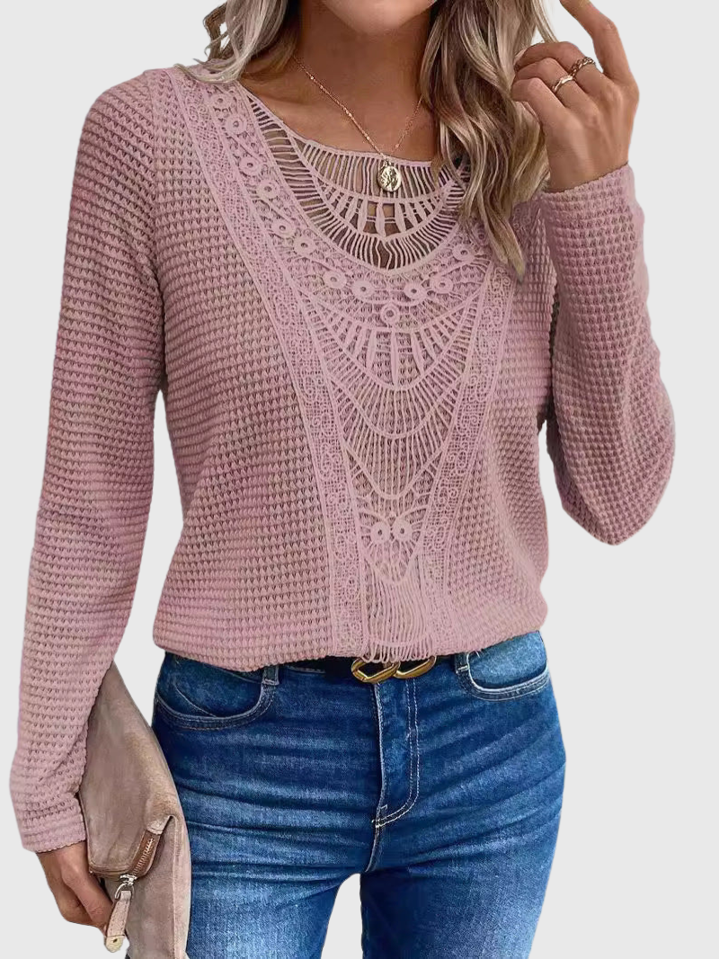 Amelie | Boho Rosa Bluse