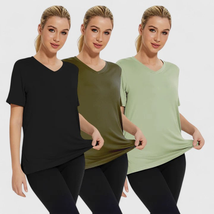 Samantha | Wygodny T-shirt (Zestaw 3 sztuk)
