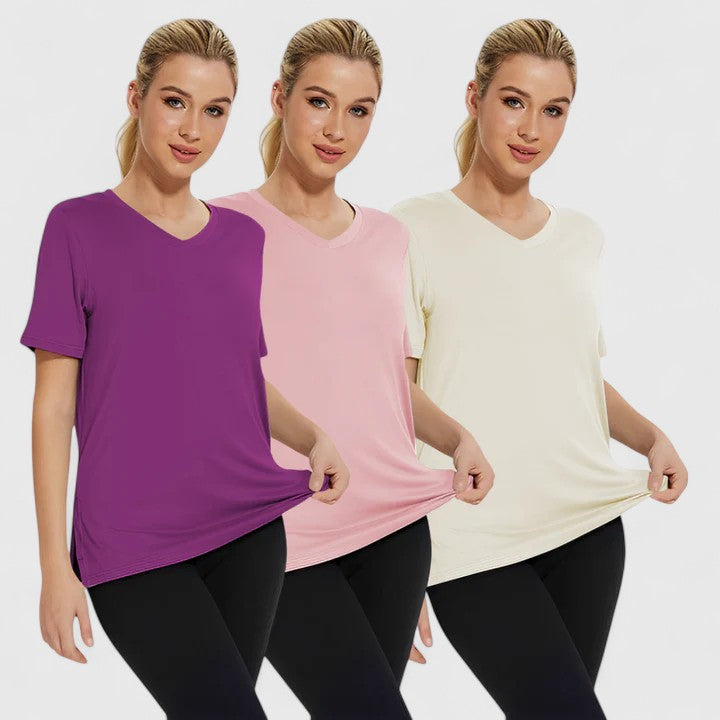 Samantha | Wygodny T-shirt (Zestaw 3 sztuk)