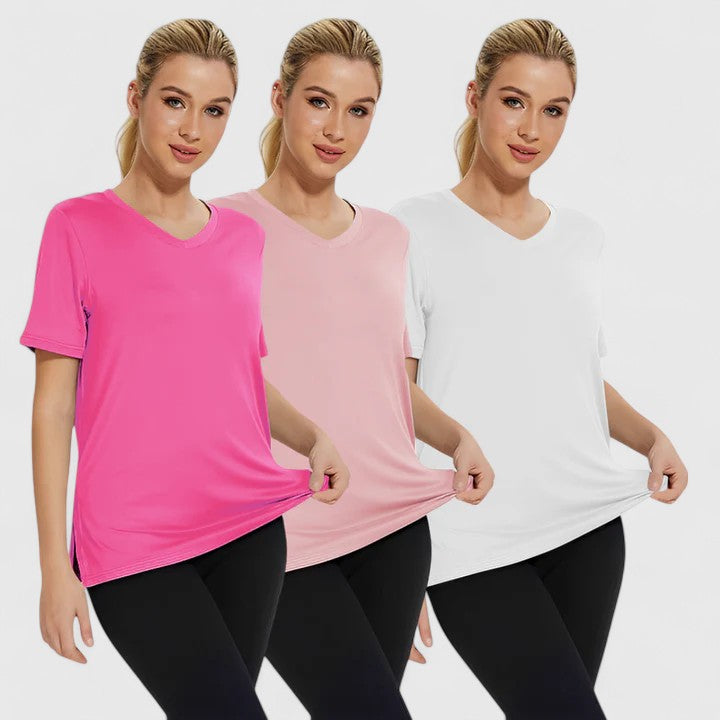 Samantha | Wygodny T-shirt (Zestaw 3 sztuk)