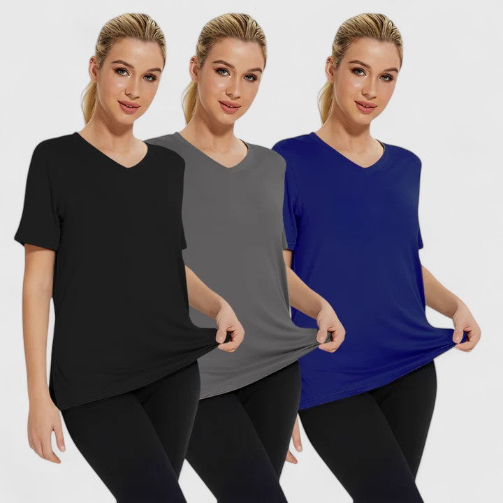 Samantha | Wygodny T-shirt (Zestaw 3 sztuk)