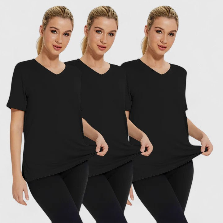 Samantha | Wygodny T-shirt (Zestaw 3 sztuk)