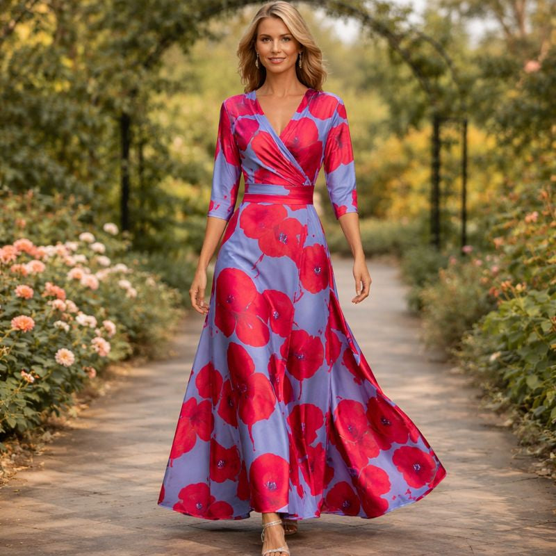 Lillian | Sukienka maxi w stylu wrap