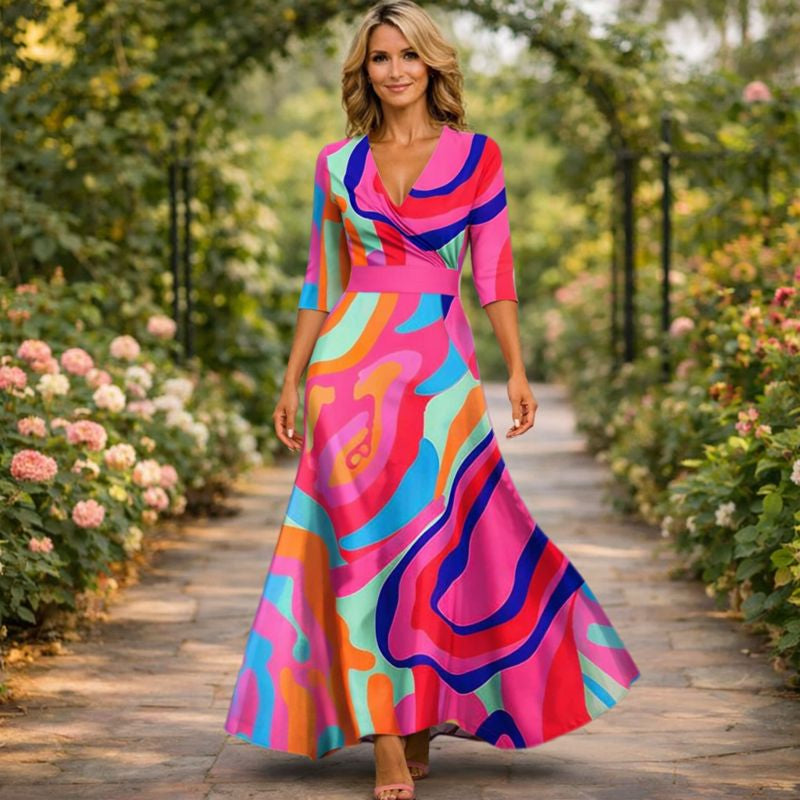 Lillian | Sukienka maxi w stylu wrap