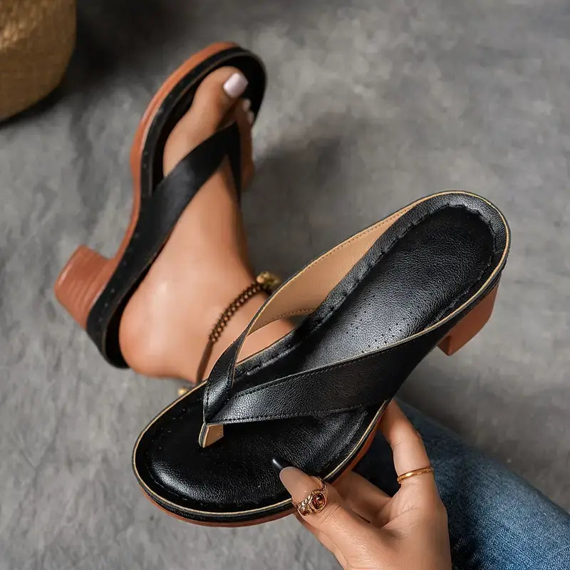 AURELIA | SUPER BEQUEME SANDALETTEN MIT BLOCKABSATZ