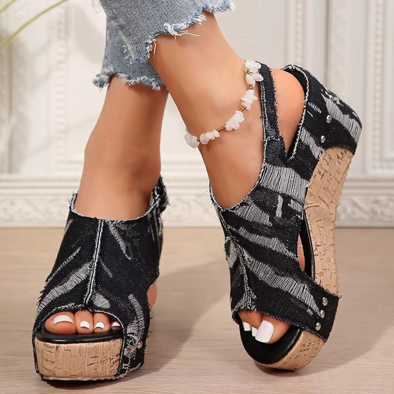 Deni | Keilsandalen aus Kork