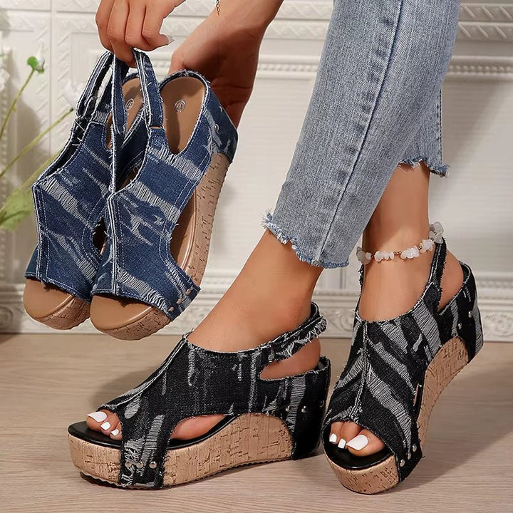 Deni | Keilsandalen aus Kork