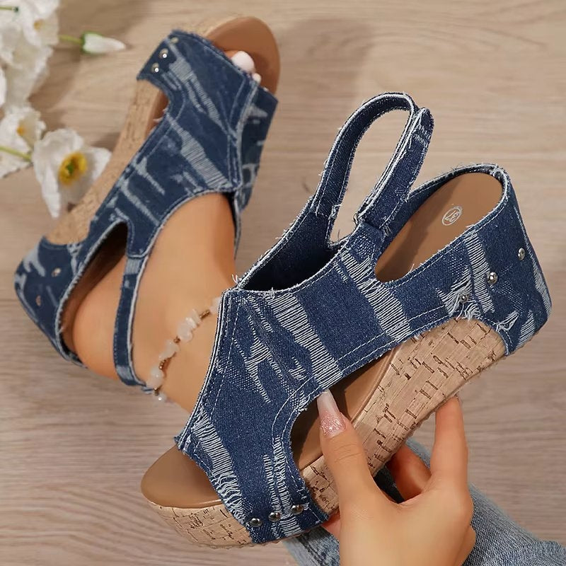 Deni | Keilsandalen aus Kork