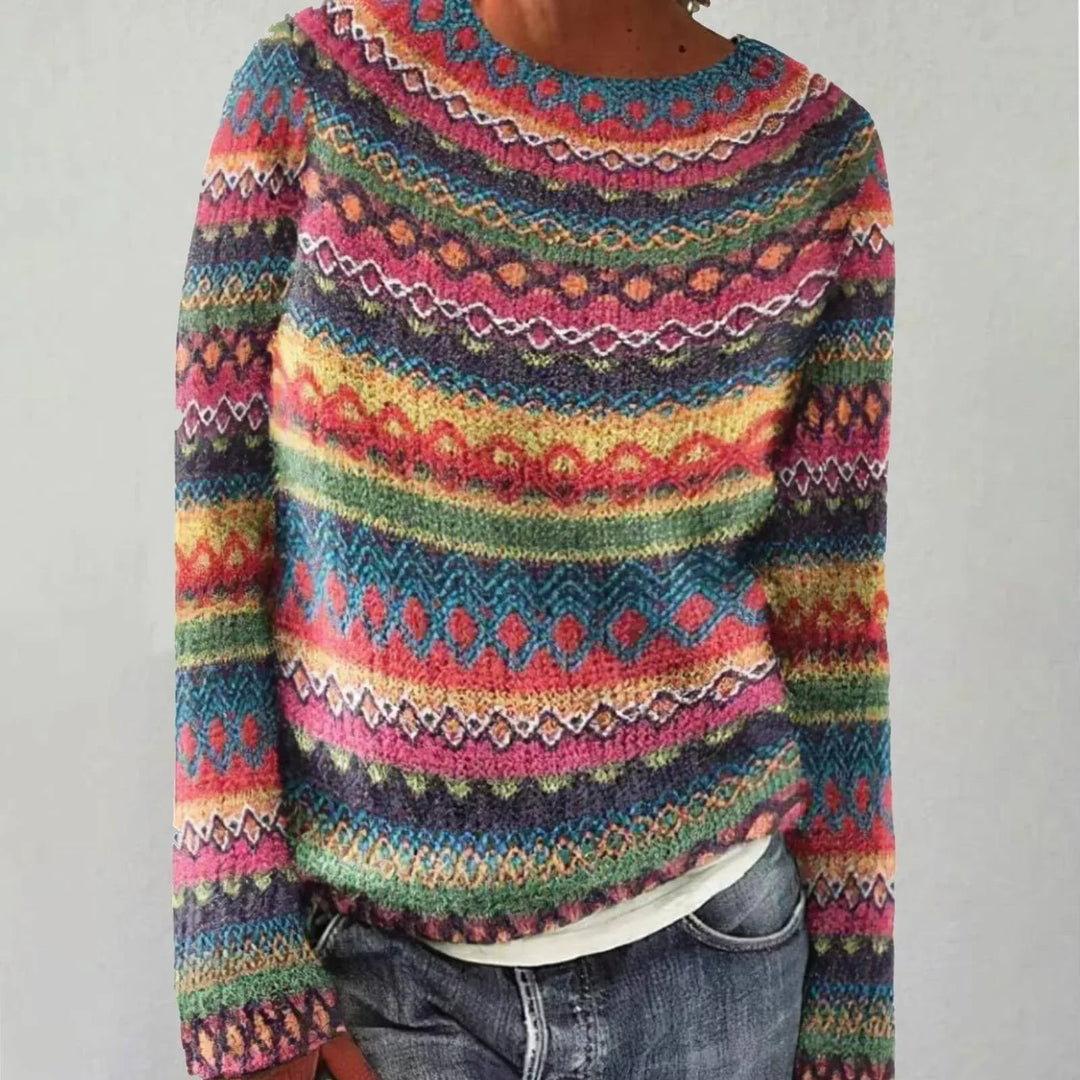 Jasmin™ - Wygodny Retro Sweter
