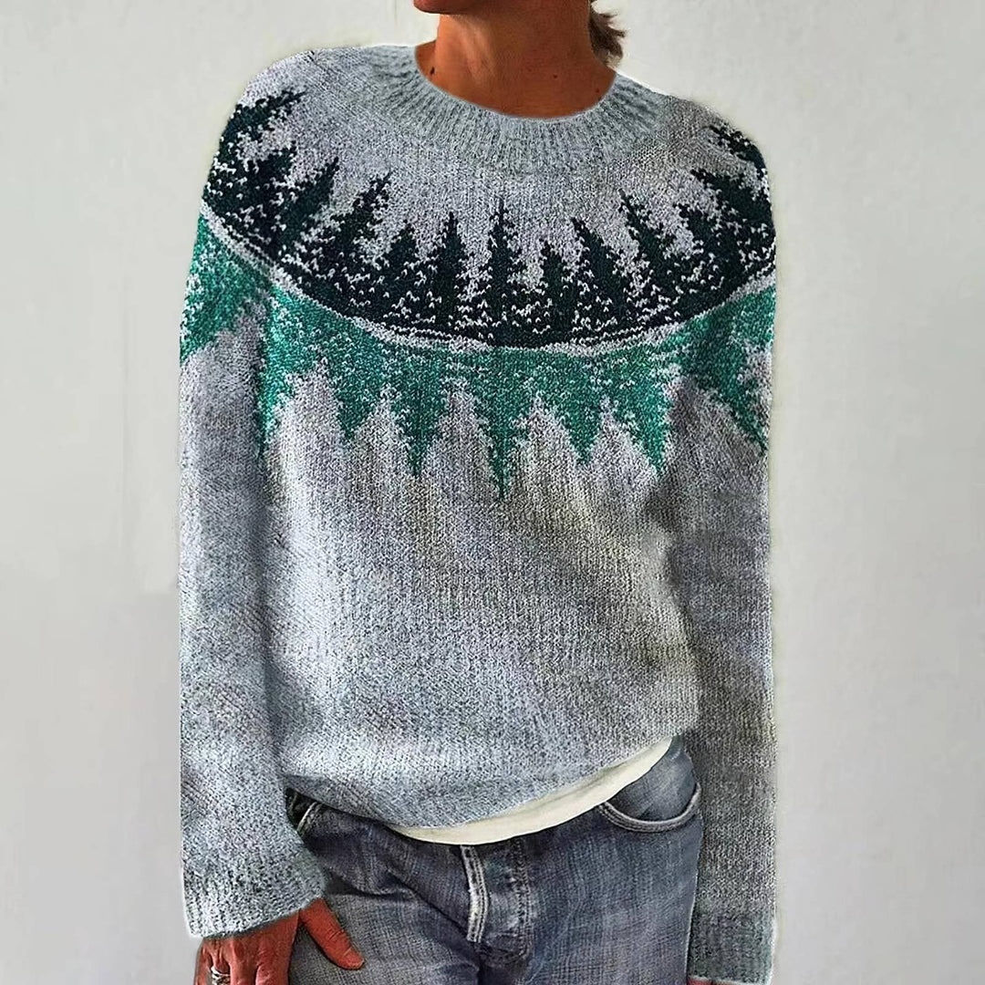 Jasmin™ - Wygodny Retro Sweter