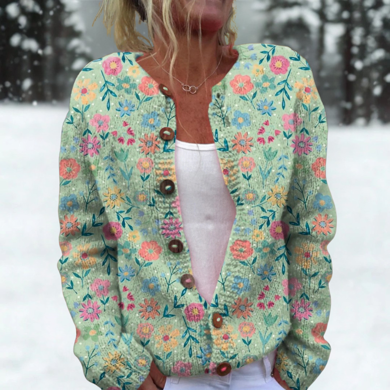 Aleah | Gemütliche Winter-Strickjacke aus Wolle