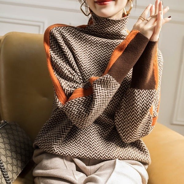Helena | Pullover mit Kontraststreifen