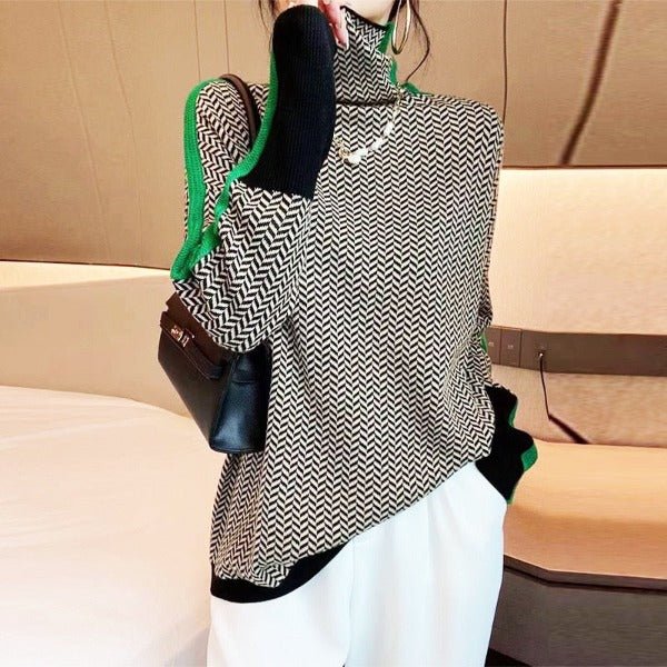 Helena | Pullover mit Kontraststreifen