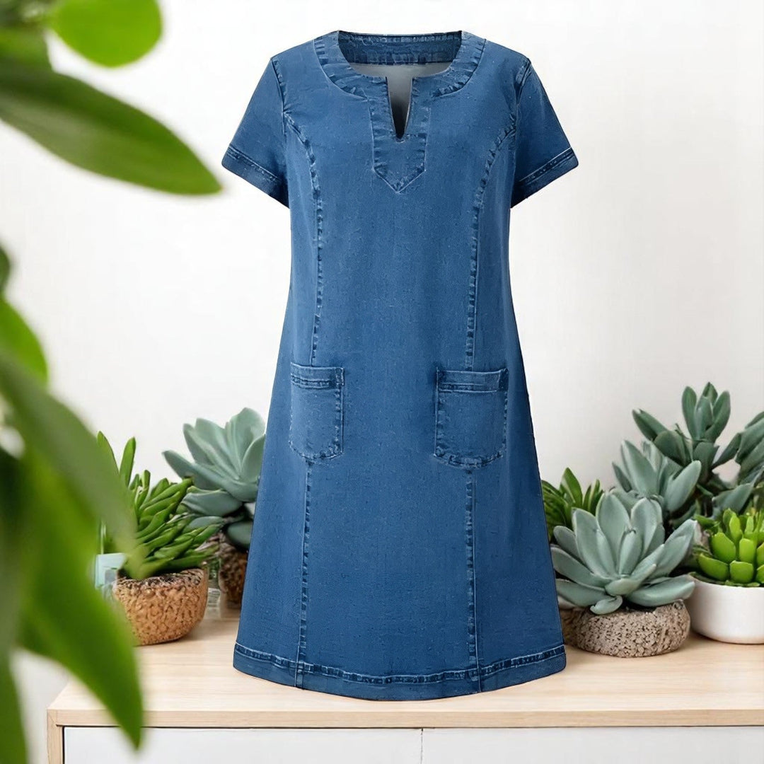 JULIA | FEINES JEANSKLEID