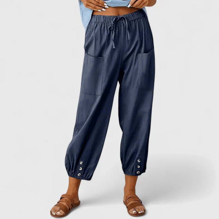 Jolie | Wyrafinowane Spodnie o Szerokich Nogawkach
