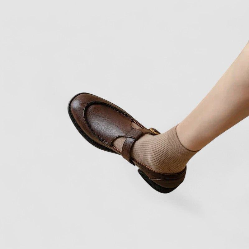 Zhelynne | Orthopädische Mary-Jane-Schuhe mit Karreespitze