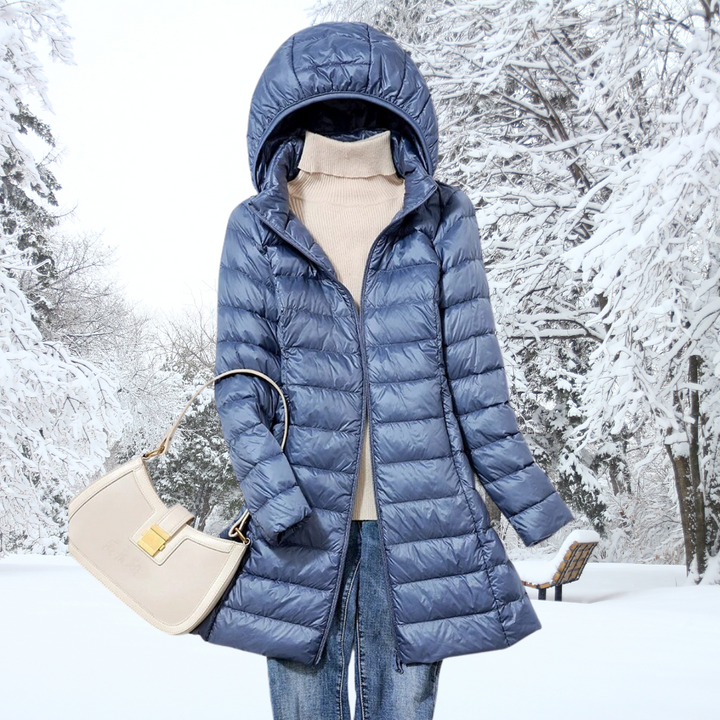 Feathra™ – leichte, wattierte Daunenjacke, warm, elegant und äußerst bequem