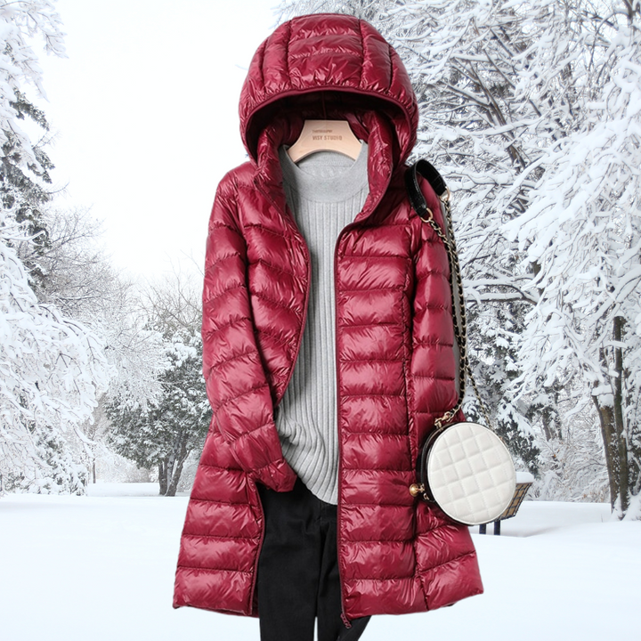 Feathra™ – leichte, wattierte Daunenjacke, warm, elegant und äußerst bequem