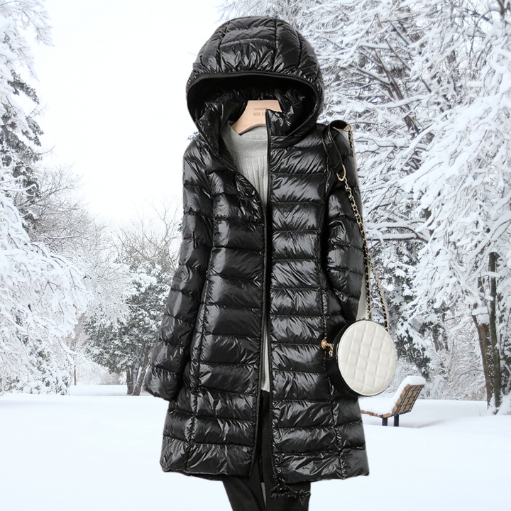 Feathra™ – leichte, wattierte Daunenjacke, warm, elegant und äußerst bequem