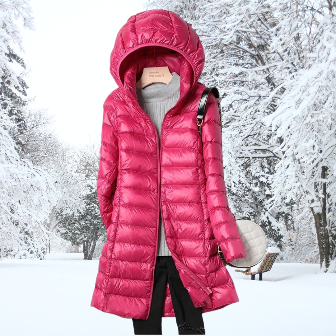 Feathra™ – leichte, wattierte Daunenjacke, warm, elegant und äußerst bequem