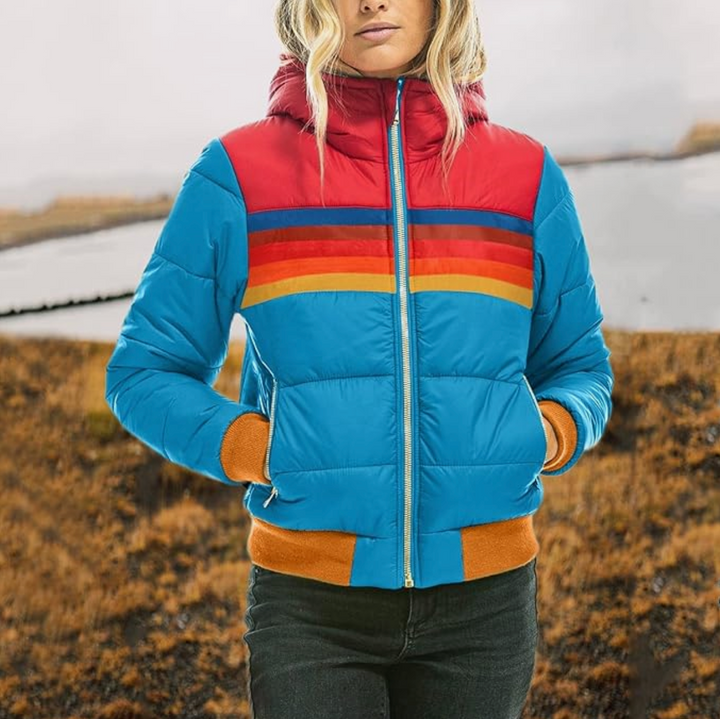 Ines – Retro-Jacke mit Pelzmütze