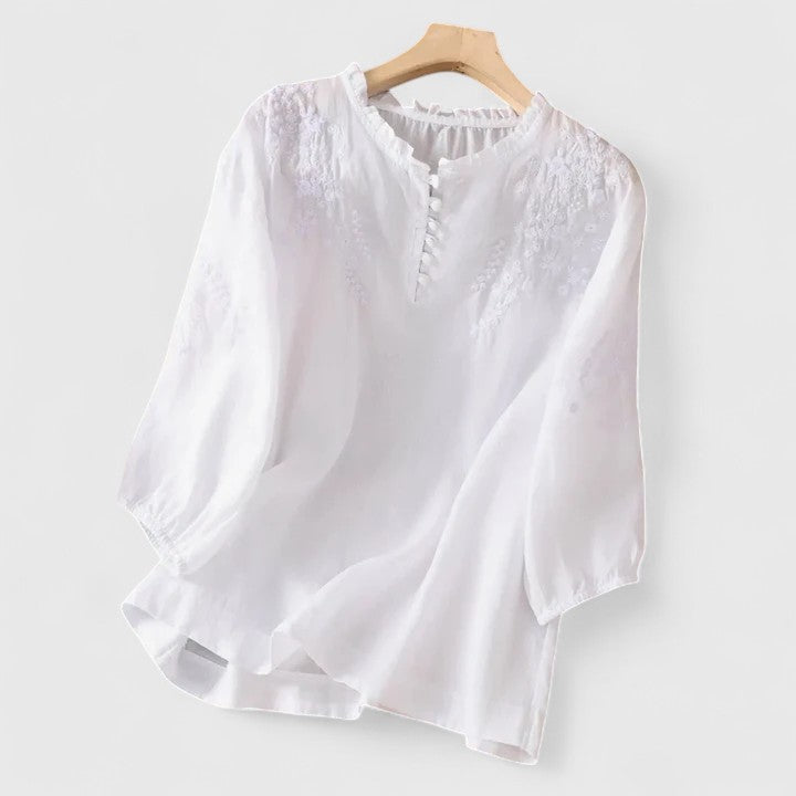 Vasilene | Bluse mit Knopfleiste vorne
