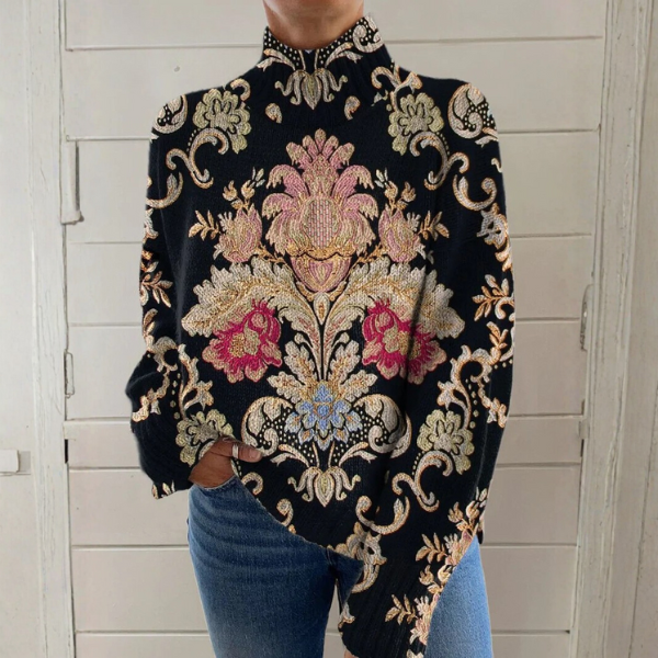 Phoebe | Vintage Blumenpullover