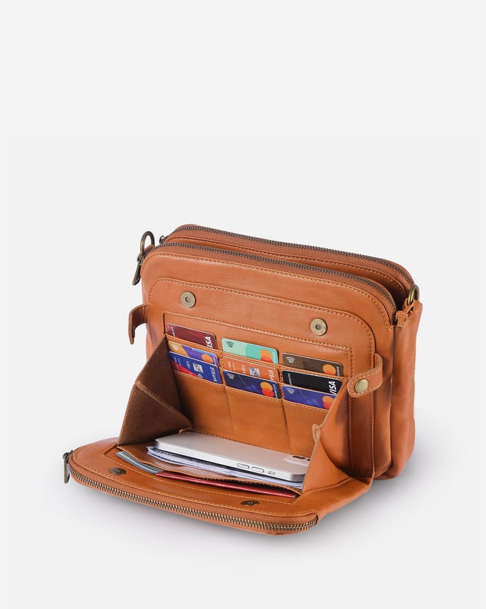 Jovie - Elegancka torebka crossbody z trzema warstwami