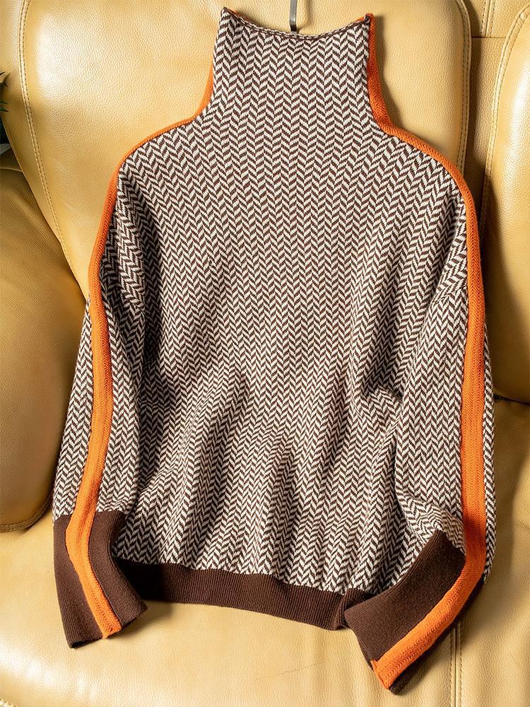 Helena | Pullover mit Kontraststreifen
