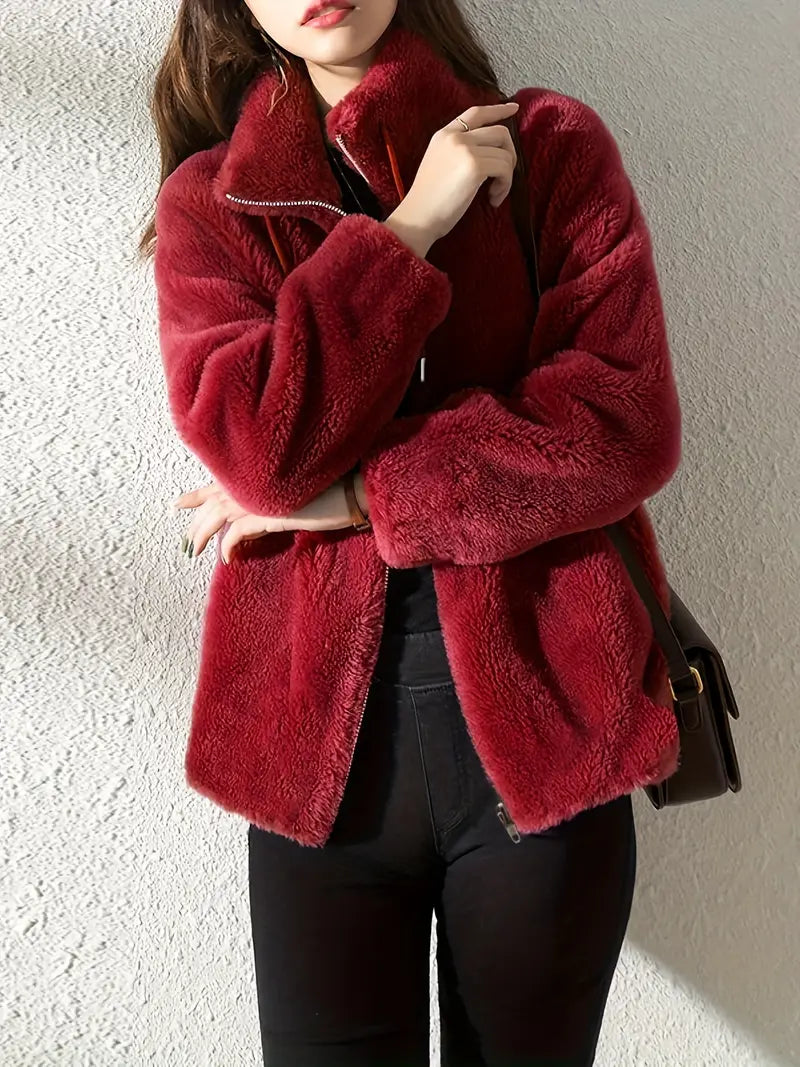 Maliza - Stylowa Futrzana Kurtka Fleece