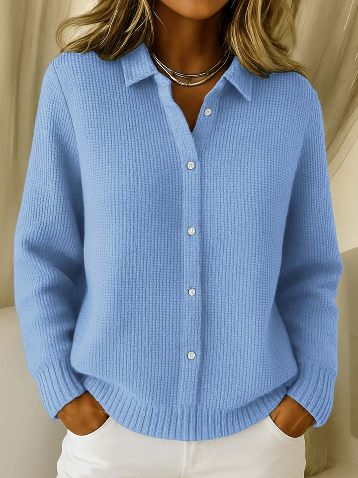 Katrina | Strukturierter Strickcardigan mit Knöpfen