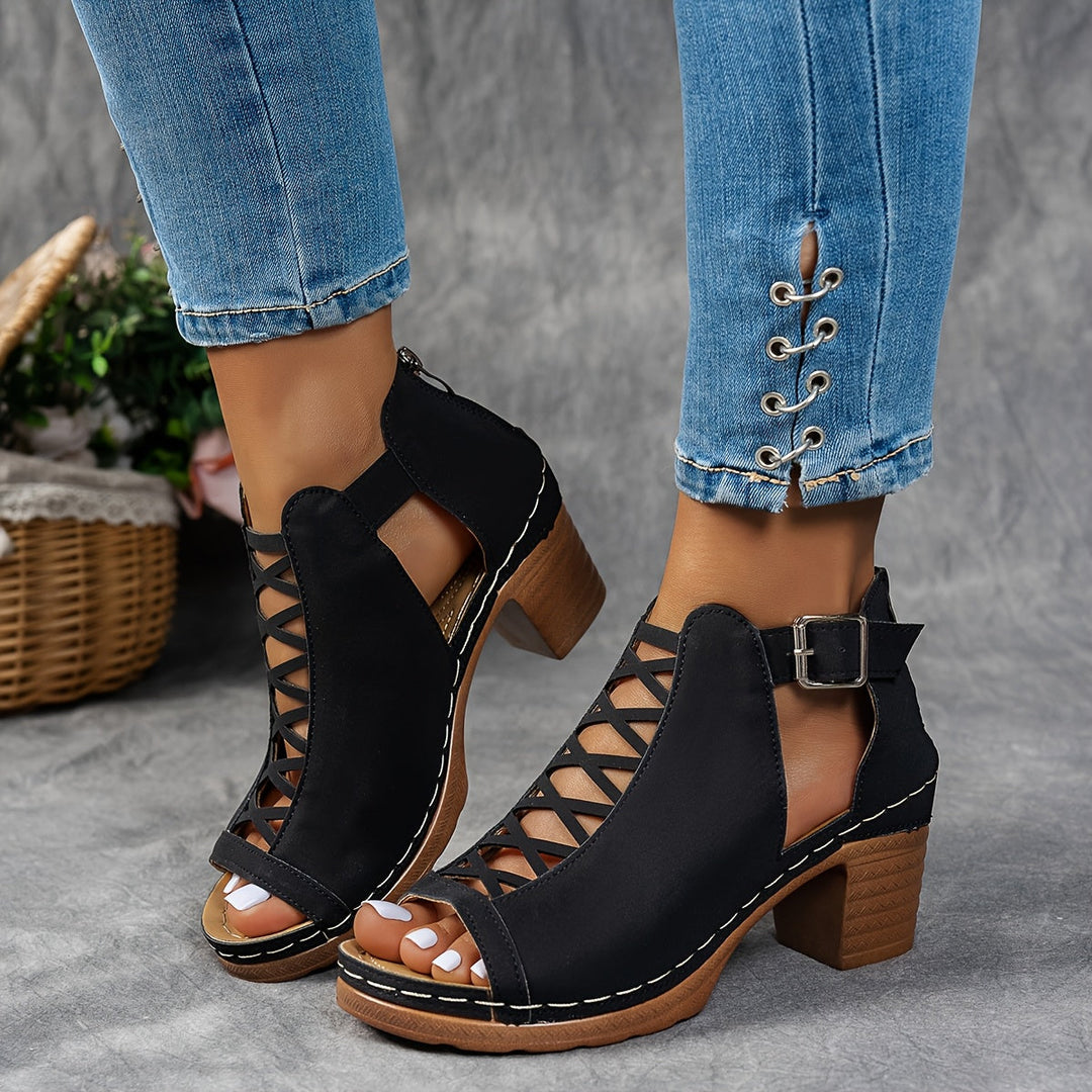 Nessa | Mesh-High-Heel-Sandalen