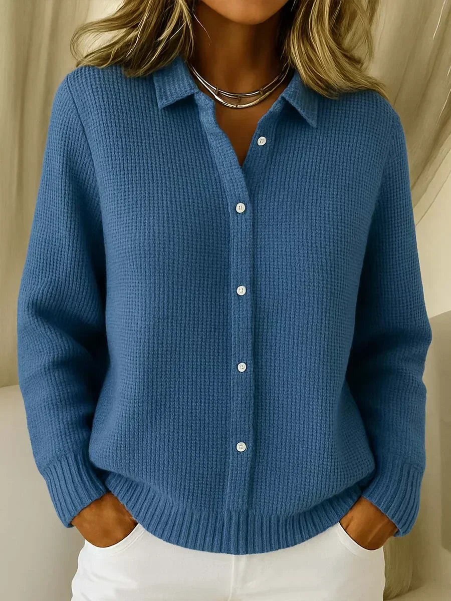 Katrina | Strukturierter Strickcardigan mit Knöpfen